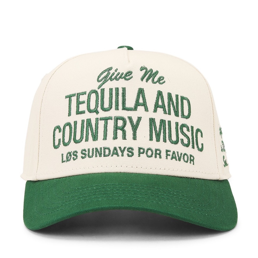 Green and Cream Baseball Cap